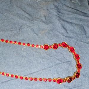 Monet ruby red and gold